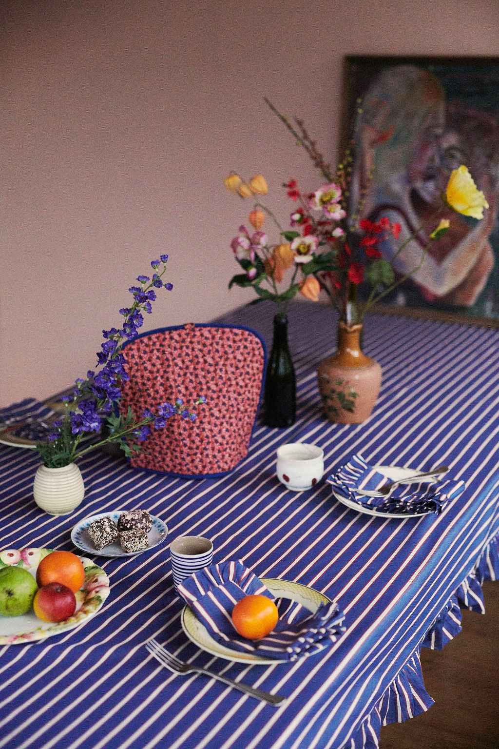 HABIBA CAMPANULA TEA COZY Tea cozy INDIGO