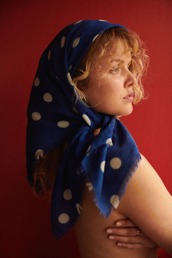 HABIBA MILLA SCARF Bananas & Scarves JAPAN BLUE